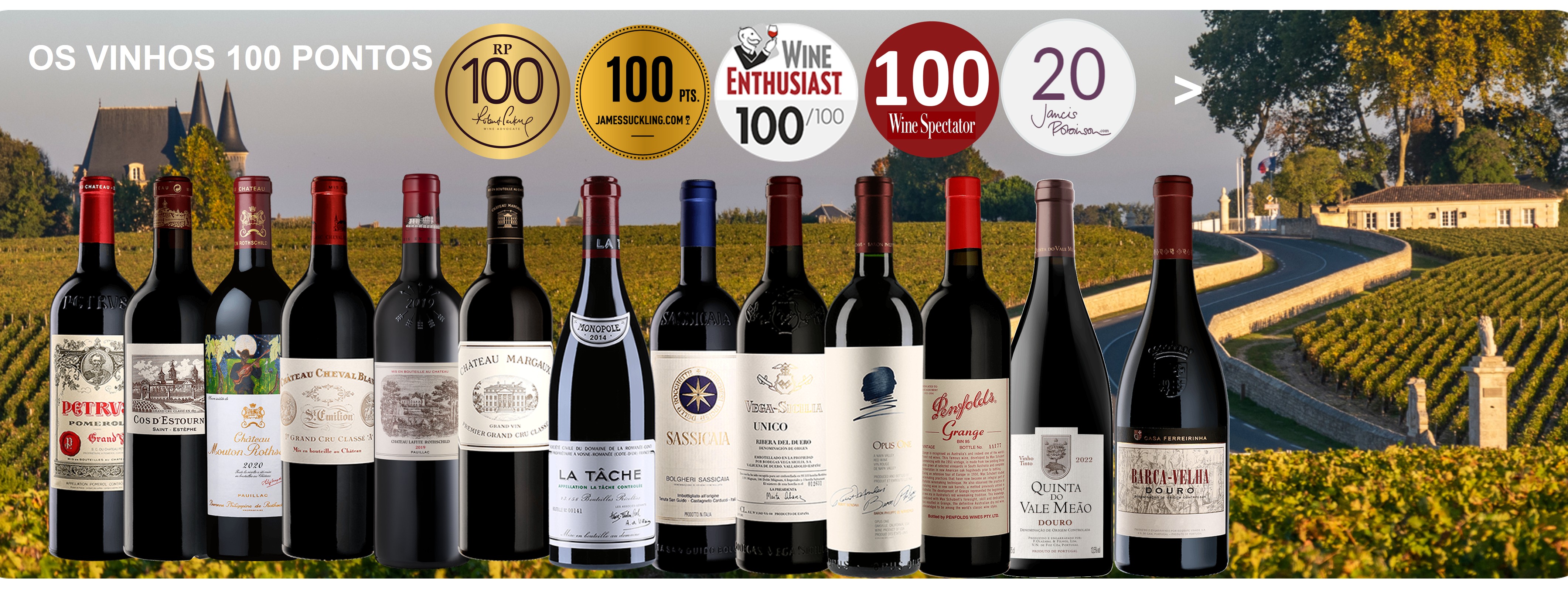 Vinhos 100 Pontos Parker